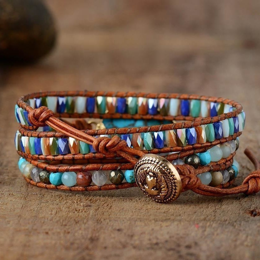 Alba | Turquoise & Jasper Wrap