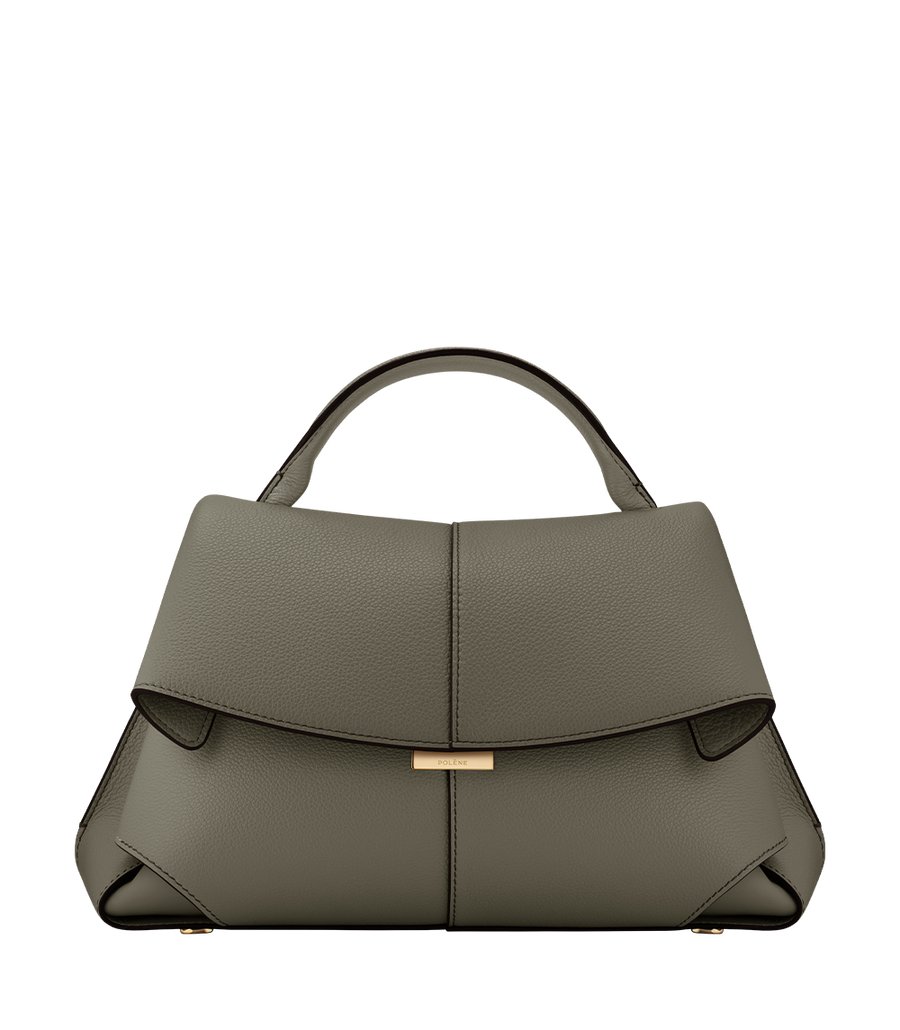 Keira | Textured Smoky Green Leather Bag