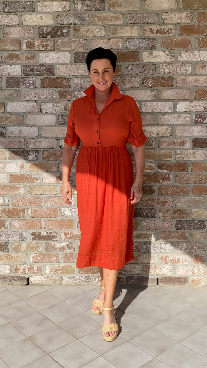 Olive | Peggy Sue Rust Dress