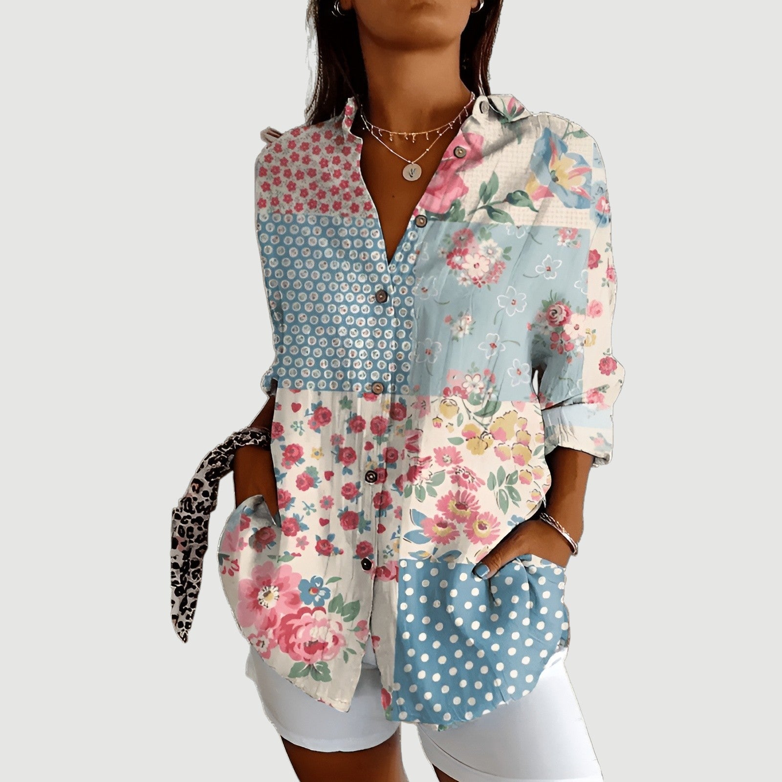 Liv | Artistic Floral Blouse