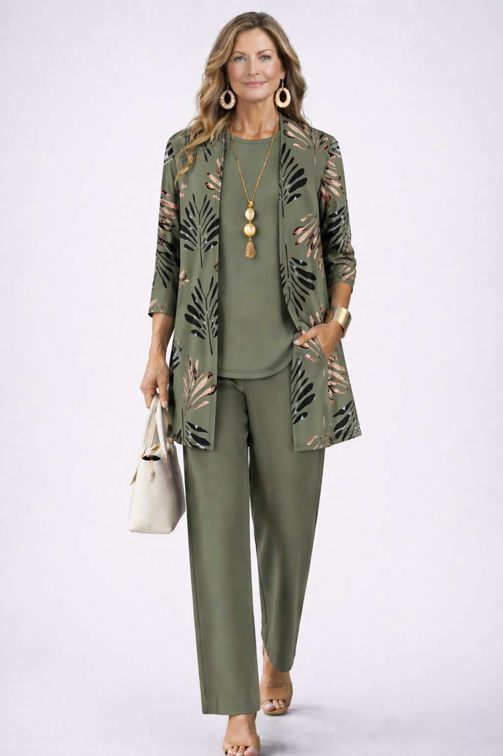 Margaret | Green Three-Piece Set