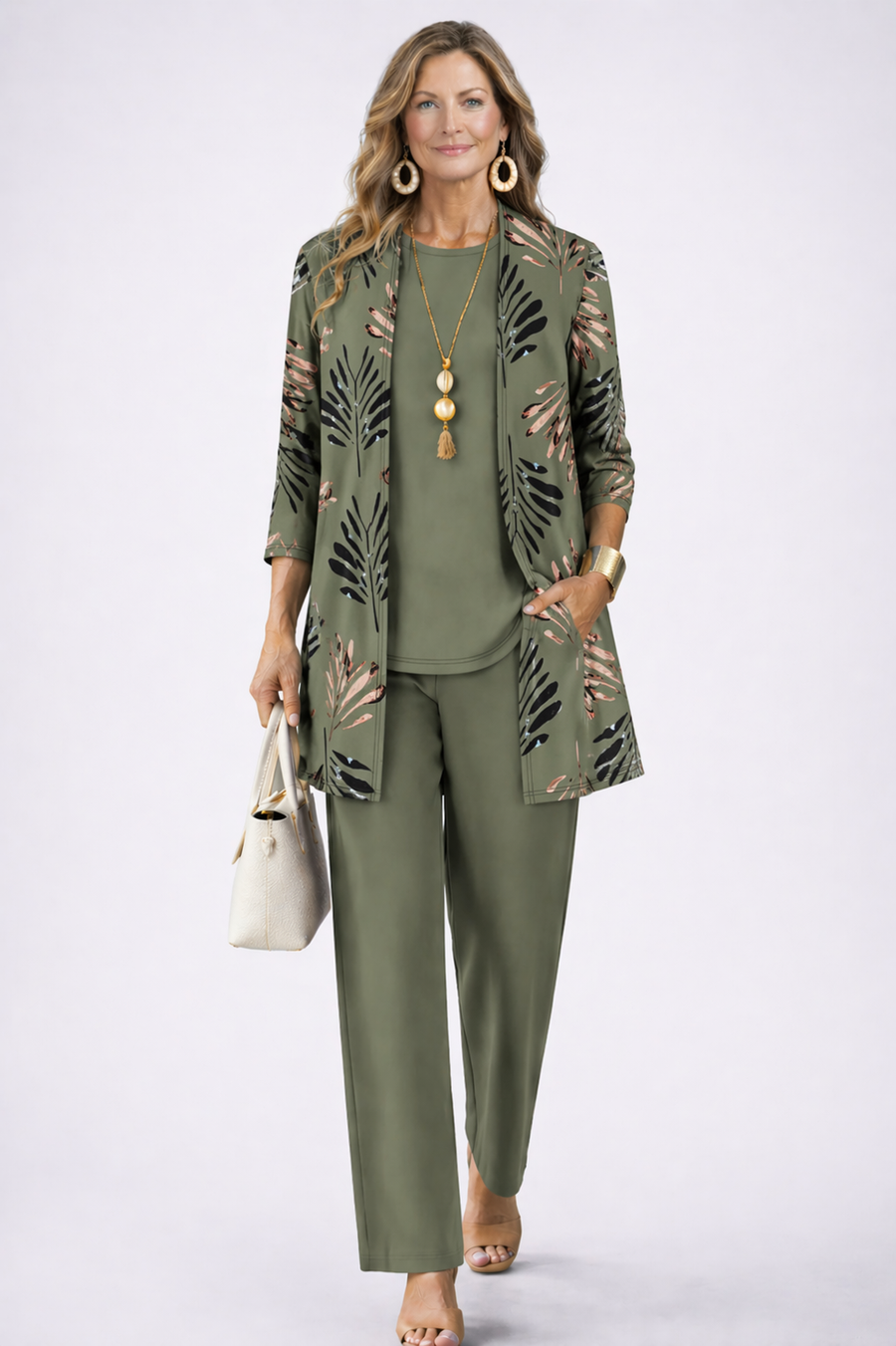 Margaret | Green Three-Piece Set