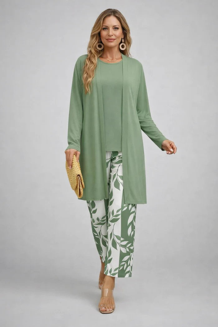 Margaret | Green Three-Piece Set