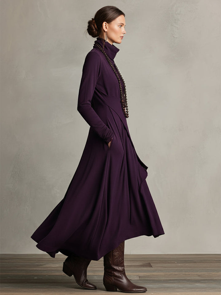 Claudia | Purple Bohemian Cotton Stretch