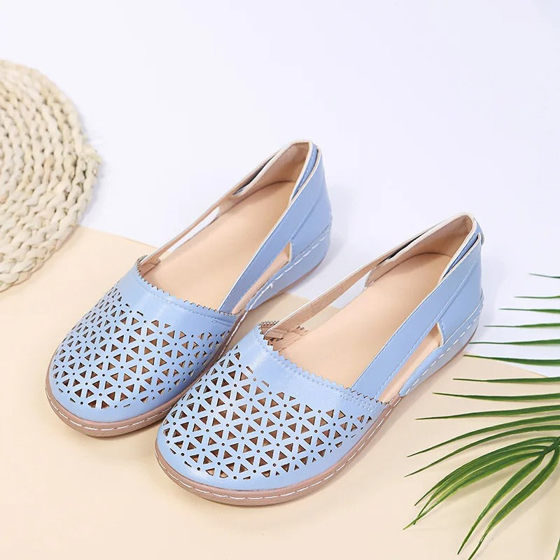 Iris | Perforated Slip-On Loafers